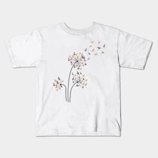 Cat Dandelion Cute Cat Kids T-Shirt